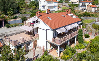 Lovran 702: Tetto, Zona Residenziale, Proprietà, Quartiere, Cittadina, Costruzione, Casa, Insediamento Umano, Immobiliare, Fotografia Aerea