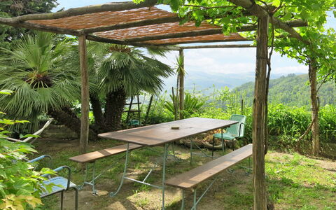 La Rovere: Riserva Naturale, Botanica, Pergola, Tavolo, Shade, Padiglione, Backyard, Albero, Mobilia, Casa