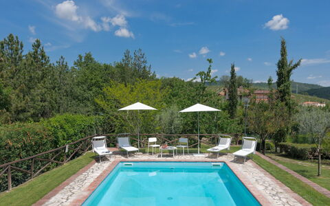 Villa del Poggio: Acqua, Pianta, Nube, Cielo, Proprietà, Mobilia, Piscina, Ombrello, Albero, Natura