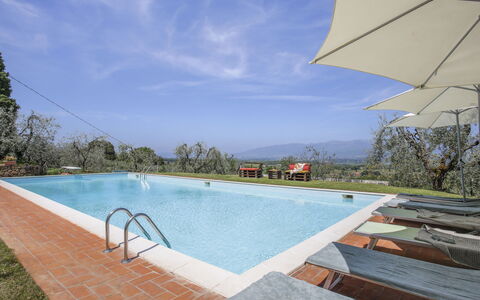 Montevarchi 613: Acqua, Cielo, Pianta, Nube, Proprietà, Piscina, Azzurro, Mobili Da Esterno, Casa, Ombrello