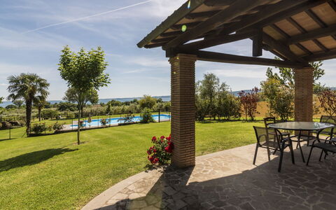 Lago di Bolsena 618: Lotto, Pascolo, Prato, Giardino, Prato, Mobili Da Esterno, Shade, Landscaping, Parco, Cortile