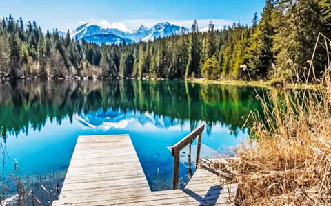 Crap Grisch: Blu, Acqua, Corpo D'Acqua, Natura, Paesaggio Naturale, Riflessione, Estate, Banca, Lago, Natura Selvaggia