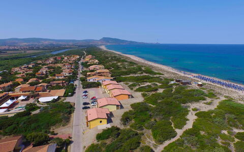 Baia delle Mimose: Fotografia Aerea, Proprietà, Costa, Visione Globale, Mare, Zona Residenziale, Immobiliare, Spiaggia, Fotografia, Paesaggio