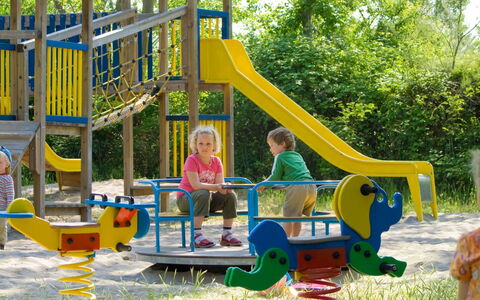 Rosolina Mare 620: Pianta, Albero, Scivolo, Terreno Di Gioco, Tempo Libero, Divertimento, Estate, Ricreazione, Attrezzatura Giochi All'Aperto, Erba