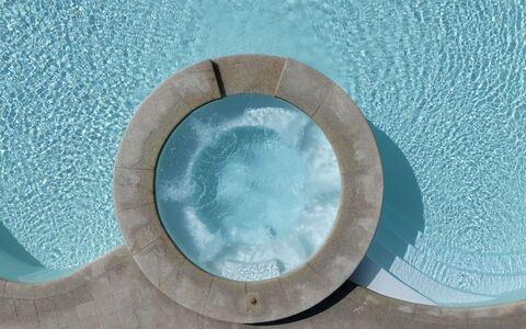 Bianca: Blu, Materiale Composito, Piscina, Design, Idraulico Fixture, Vasca Idromassaggio, Giochi D'Acqua