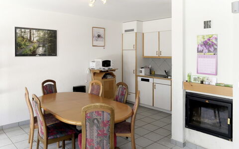Siviez-Nendaz 649: Camera, Proprietà, Mobilia, Costruzione, Interior Design, Sala Da Pranzo, Casa, Pavimento, Immobiliare, Tavolo