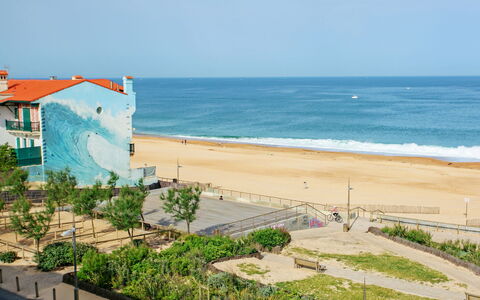 Hossegor 40: Blu, Spiaggia, Orizzonte, Costa, Estate, Mare, Costiera E Morfologie Oceanic, Riva, Sabbia, Oceano