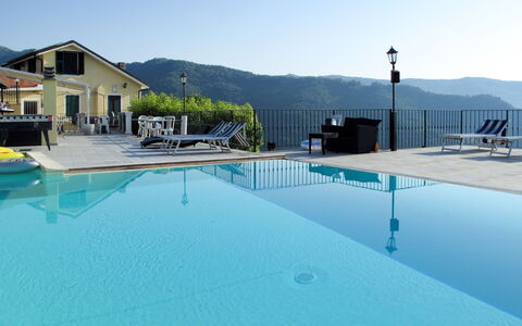 Valloria 605: Cielo, Acqua, Proprietà, Costruzione, Piscina, Azzurro, Finestra, Casa, Tempo Libero, Montagna
