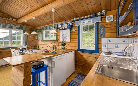Fjellro: Legna, Villetta, Casa, Casa, Cucina, Log Cabin, Color Legno, Latifoglie, Edifici Giardino