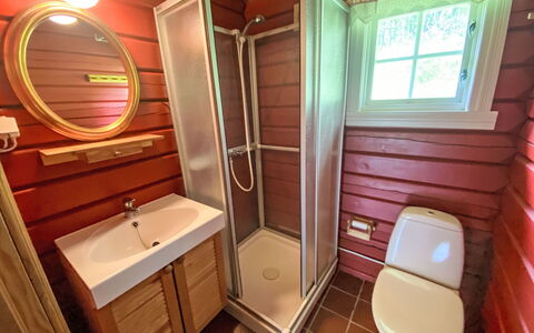 Fjellro: Specchio, Lavello, Rubinetto, Idraulico Fixture, Lavandino Del Bagno, Viola, Interior Design, Bagno, Legna