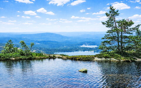 Fjellidyll: Acqua, Paesaggio Naturale, Natura Selvaggia, Lago, Riflessione, Hill Station, Fiume, Tarn
