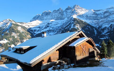 Champery 602: Neve, Montagna, Cielo, Costruzione, Natura, Casa, Pendenza, Paesaggio Naturale, Albero, Congelamento