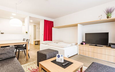 Alloggio:&nbsp;Mit 1 Schlafzimmer & Saunabereich 40.15