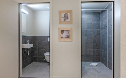 Meiringen 9000: Parete, Pavimentazione, Pavimento, Porta, Interior Design, Materiale Composito, Bagno, Piastrella, Camera, Bicchiere