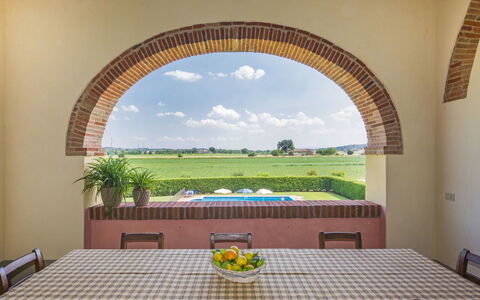 La Salciaia: Proprietà, Costruzione, Architettura, Camera, Arco, Parete, Soffitto, Interior Design, Casa, Hacienda