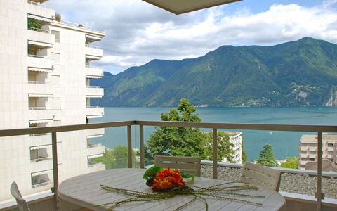 Apt. Lugano Majestic Panorama: Proprietà, Balcone, Camera, Costruzione, Casa, Interior Design, Appartamento, Immobiliare, Casa, Architettura