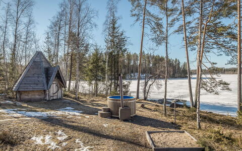 Paula: Legna, Villetta, Log Cabin, Foresta, Capannone, Edifici Giardino, Larice, Woodland, Color Legno