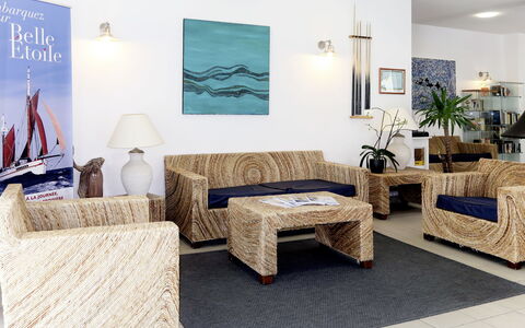 Crozon-Morgat 642: Pianta, Proprietà, Tavolo, Cornice, Azzurro, Comfort, Pianta Della Casa, Divano, Soggiorno, Vaso Di Fiori