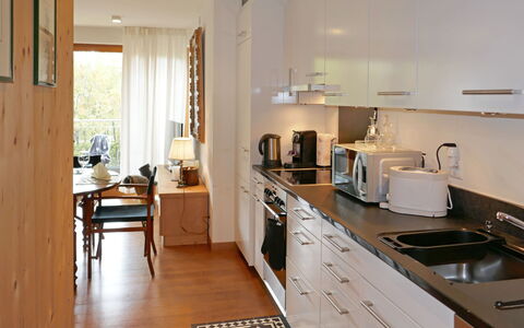 Samedan 7: Controsoffitto, Camera, Mobilia, Cucina, Proprietà, Cabinetry, Pavimento, Interior Design, Lavello, Costruzione
