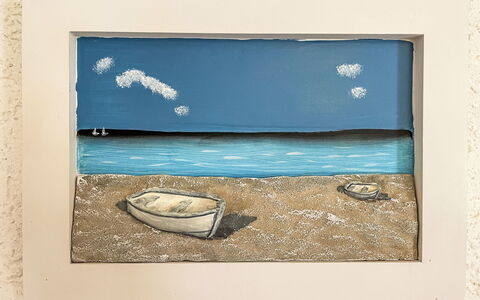 Gollwitz (Insel Poel) 110: Cornice, Mare, Oceano, Costa, Moto D'Acqua, Riva, Dipingere, Barca, Sabbia