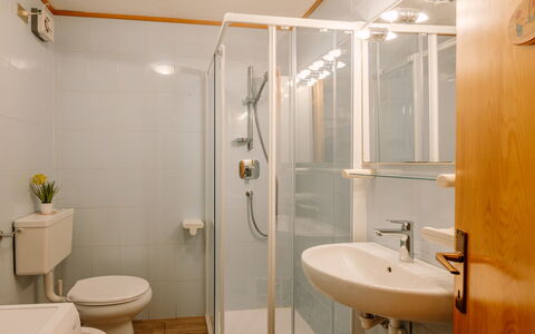 Cesa Lucilla: Interior Design, Pavimentazione, Pavimento, Lavandino Del Bagno, Legna, Idraulico Fixture, Camera, Lavello, Soffitto, Bagno