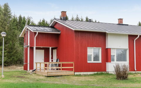Itäkoski 1: Legna, Villetta, Log Cabin, Foresta, Capannone, Edifici Giardino, Larice, Woodland, Color Legno