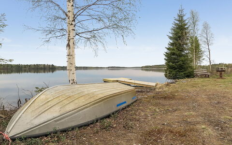 Itäkoski 1: Legna, Villetta, Log Cabin, Foresta, Capannone, Edifici Giardino, Larice, Woodland, Color Legno