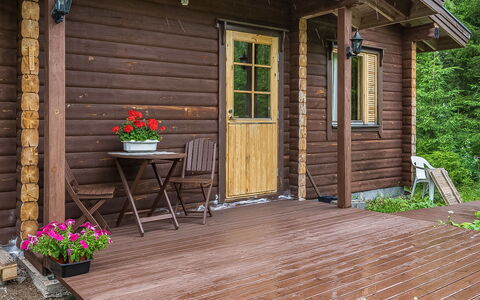 Hirsiniemi: Legna, Villetta, Log Cabin, Foresta, Capannone, Edifici Giardino, Larice, Woodland, Color Legno
