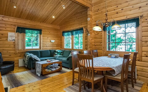 Hirsiniemi: Legna, Villetta, Log Cabin, Foresta, Capannone, Edifici Giardino, Larice, Woodland, Color Legno