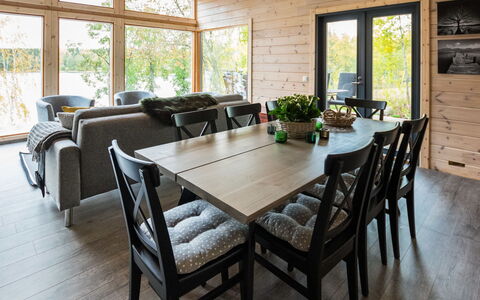 Villa Kurki: Legna, Villetta, Log Cabin, Foresta, Capannone, Edifici Giardino, Larice, Woodland, Color Legno