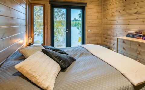 Villa Kurki: Legna, Villetta, Log Cabin, Foresta, Capannone, Edifici Giardino, Larice, Woodland, Color Legno