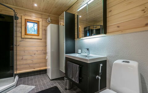 Villa Kurki: Legna, Villetta, Log Cabin, Foresta, Capannone, Edifici Giardino, Larice, Woodland, Color Legno