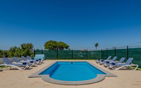 Casa Do Sol: Blu, Mobili Da Esterno, Piscina, Shade, Sedia, Centro Ricreativo, Hotel, Ricorrere