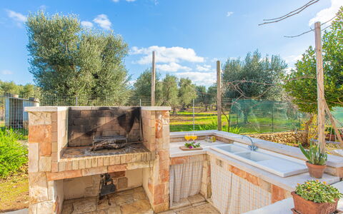 Trullo Con Piscina Per Bambini: Pianta, Cielo, Nube, Proprietà, Costruzione, Albero, Legna, Vaso Di Fiori, Architettura, Erba
