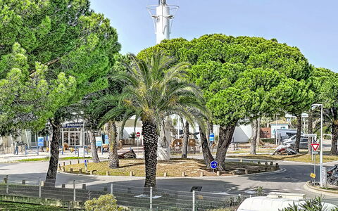 Le Grau du Roi 130: Albero, Spazio Pubblico, Strada, Urban Design, Woody Impianto, Marciapiede, Shade, Street Luce