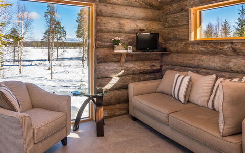 Villa Aurora: Legna, Latifoglie, Soffitto, Color Legno, Pavimento In Legno, Plank, Soggiorno, Log Cabin, Inverno, Legname