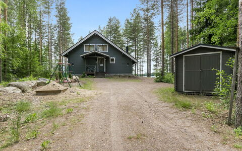 Kantri: Legna, Villetta, Log Cabin, Foresta, Capannone, Edifici Giardino, Larice, Woodland, Color Legno