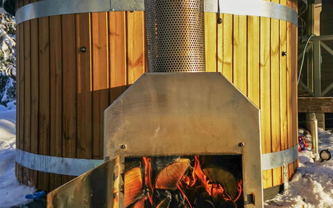 Kantri: Legna, Villetta, Log Cabin, Foresta, Capannone, Edifici Giardino, Larice, Woodland, Color Legno