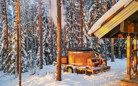 Kantri: Legna, Villetta, Log Cabin, Foresta, Capannone, Edifici Giardino, Larice, Woodland, Color Legno