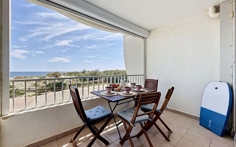 La Rose des Sables: Appartamento, Balcone, Shade, Sedia, Recinzione