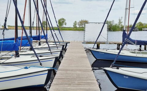 Natuurlijk de Veenhoop: Cielo, Barca, Acqua, Nube, Moto D'Acqua, Barche E Nautica - Macchine E Materiali, Legna, Veicolo, Dock, Lago