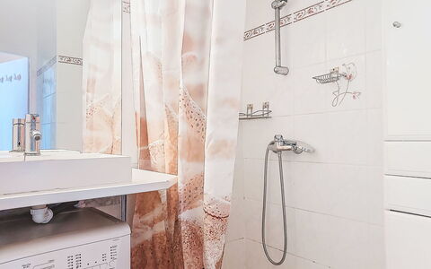 Hippocampe: Tenda Doccia, Interior Design, Tessile, Idraulico Fixture, Tenda, Bagno, Rosa, Camera, Idraulico, Asciugamano
