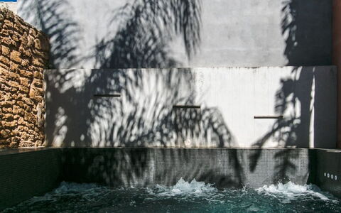 Sa Muralla: Acqua, Natura, Costruzione, Erba, Albero, Rettangolo, Parete, Woody Impianto, Adattamento, Arecales