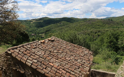 La Volte: Parete, Tetto, Albero, Area Rurale, Muro ​​Di Pietra, Casa, Roccia, Rovine, Collina, Montagna