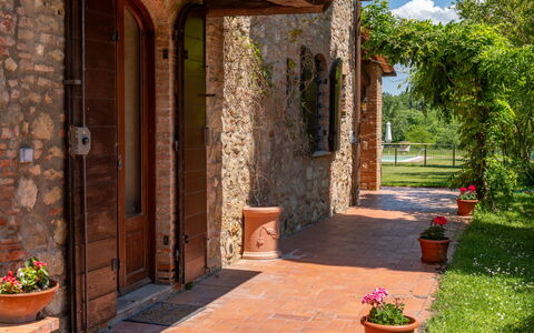 Podere a Lafi: Pianta, Vaso Di Fiori, Costruzione, Pianta Della Casa, Fiore, Albero, Porta, Brick, Muratura, Quartiere