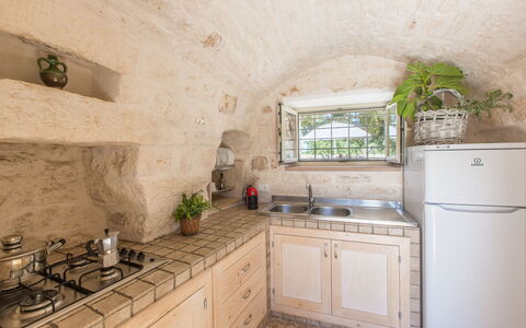 Trullo Del Pioppo Gigante: Cabinetry, Controsoffitto, Costruzione, Proprietà, Lavandino Della Cucina, Lavello, Rubinetto, Cucina, Finestra, Legna