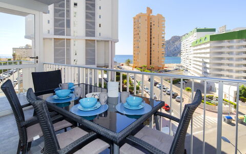 Calpe Calp 472: Proprietà, Costruzione, Condominio, Immobiliare, Appartamento, Tetto, Camera, Architettura, Uso Misto, Palazzone