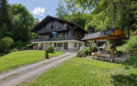 Les Diablerets 600: Albero, Casa, Casa, Villetta, Area Rurale, Insediamento Umano, Estate, Agriturismo, Portico, Prato