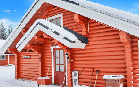 Tunturimaja 2 Mökki: Legna, Casa, Neve, Villetta, Casa, Inverno, Tetto, Congelamento, Raccordo, Pendenza