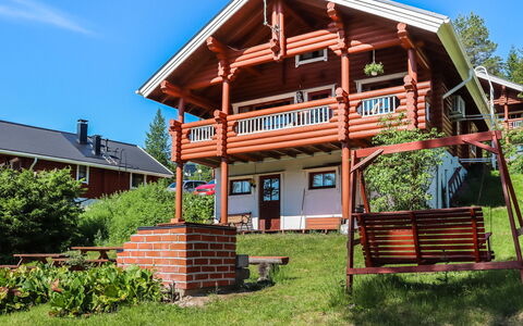 Tunturimaja 2 Mökki: Legna, Casa, Neve, Villetta, Casa, Inverno, Tetto, Congelamento, Raccordo, Pendenza